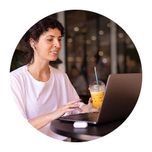 floating person image left