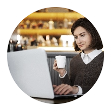 floating person image right